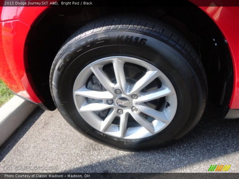 Bright Red / Black 2013 Dodge Journey SXT AWD
