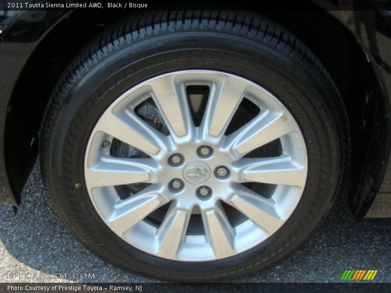 Black / Bisque 2011 Toyota Sienna Limited AWD