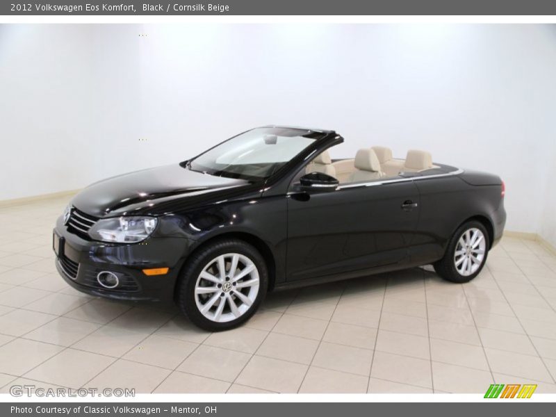 Black / Cornsilk Beige 2012 Volkswagen Eos Komfort