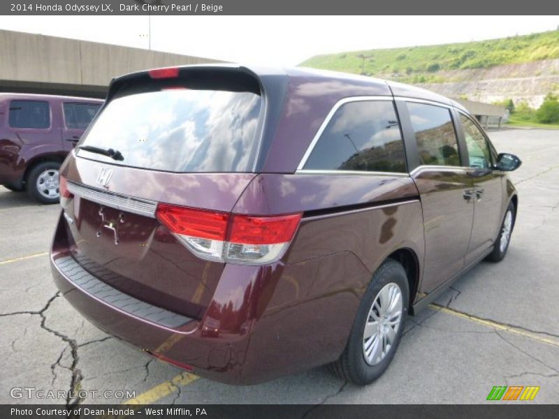 Dark Cherry Pearl / Beige 2014 Honda Odyssey LX