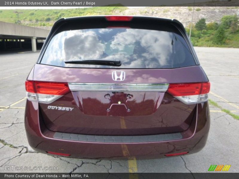 Dark Cherry Pearl / Beige 2014 Honda Odyssey LX