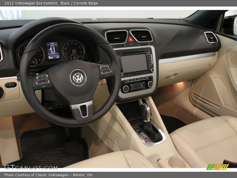 Black / Cornsilk Beige 2012 Volkswagen Eos Komfort