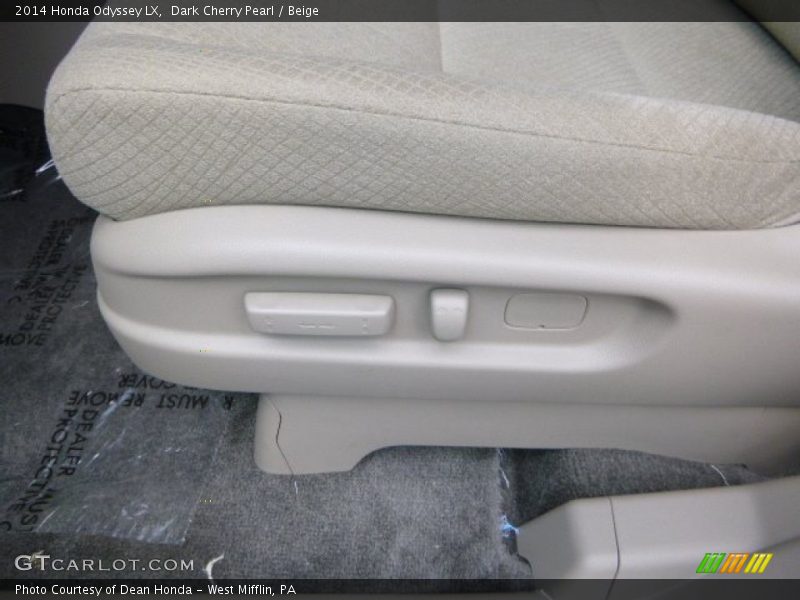 Dark Cherry Pearl / Beige 2014 Honda Odyssey LX