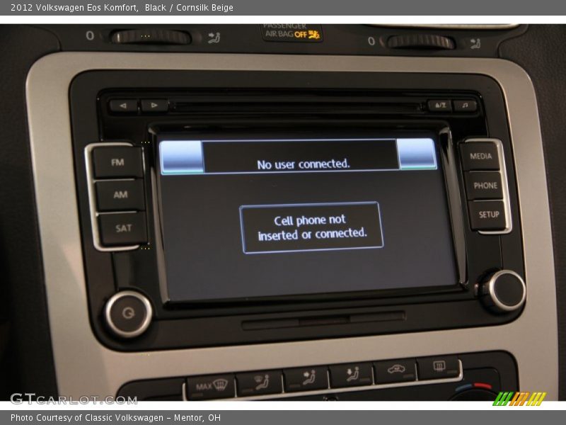 Black / Cornsilk Beige 2012 Volkswagen Eos Komfort