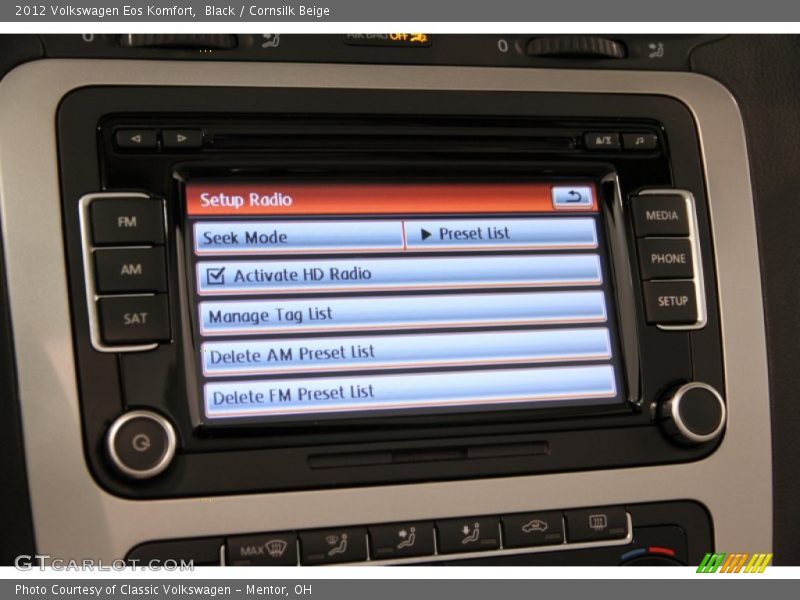 Black / Cornsilk Beige 2012 Volkswagen Eos Komfort