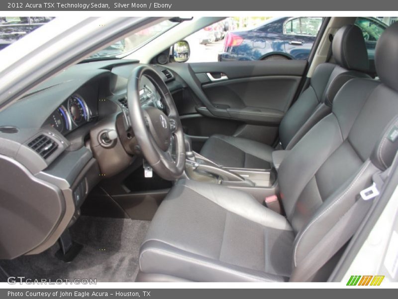 Silver Moon / Ebony 2012 Acura TSX Technology Sedan