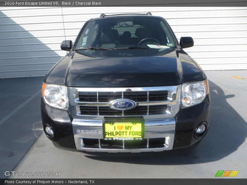 Black / Charcoal Black 2010 Ford Escape Limited V6