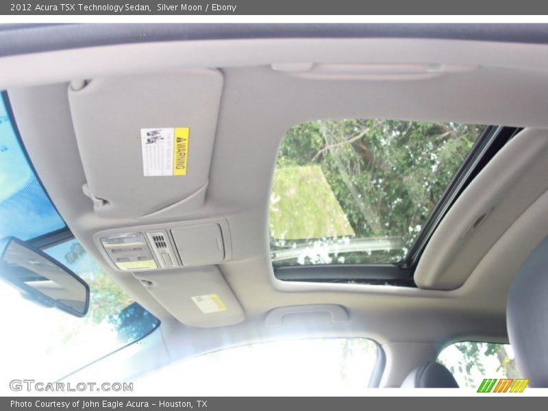 Silver Moon / Ebony 2012 Acura TSX Technology Sedan