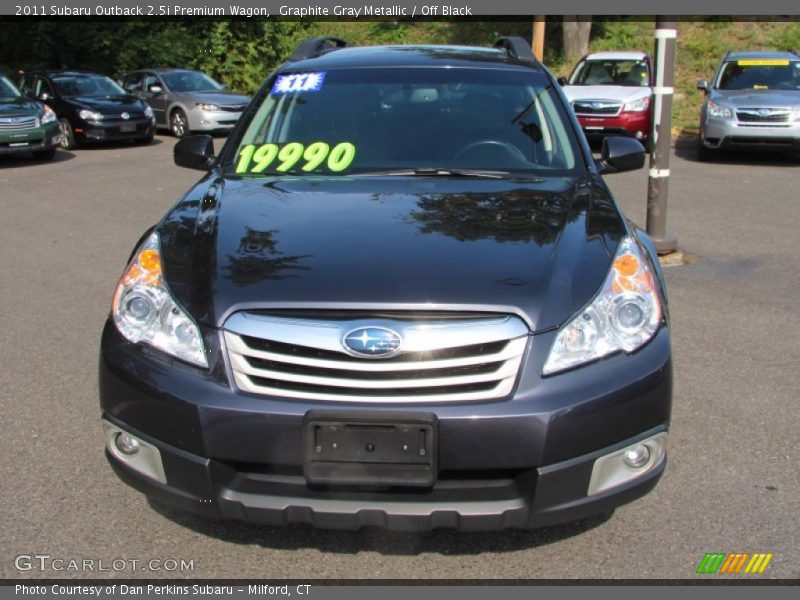 Graphite Gray Metallic / Off Black 2011 Subaru Outback 2.5i Premium Wagon