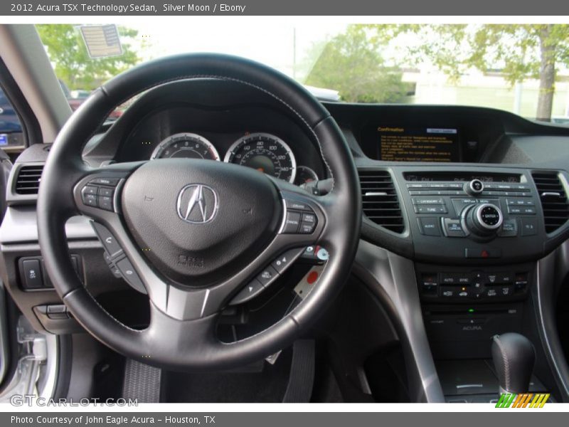 Silver Moon / Ebony 2012 Acura TSX Technology Sedan