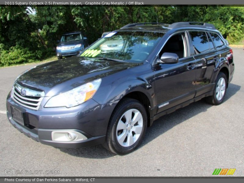 Graphite Gray Metallic / Off Black 2011 Subaru Outback 2.5i Premium Wagon