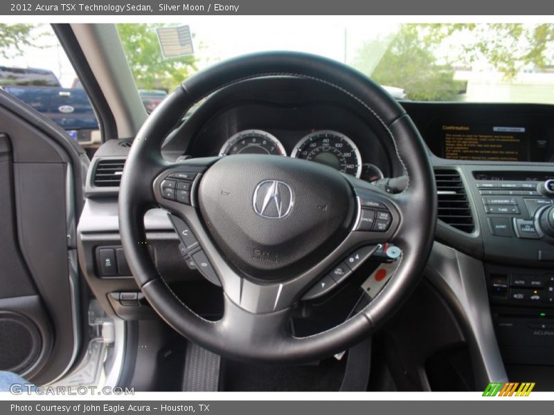 Silver Moon / Ebony 2012 Acura TSX Technology Sedan
