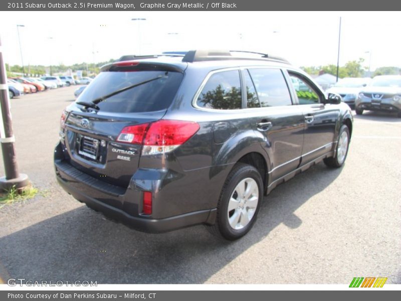 Graphite Gray Metallic / Off Black 2011 Subaru Outback 2.5i Premium Wagon