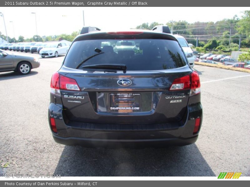 Graphite Gray Metallic / Off Black 2011 Subaru Outback 2.5i Premium Wagon