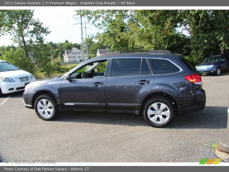Graphite Gray Metallic / Off Black 2011 Subaru Outback 2.5i Premium Wagon