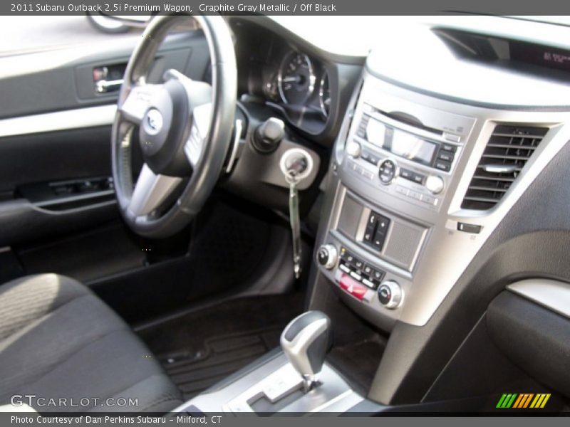 Graphite Gray Metallic / Off Black 2011 Subaru Outback 2.5i Premium Wagon