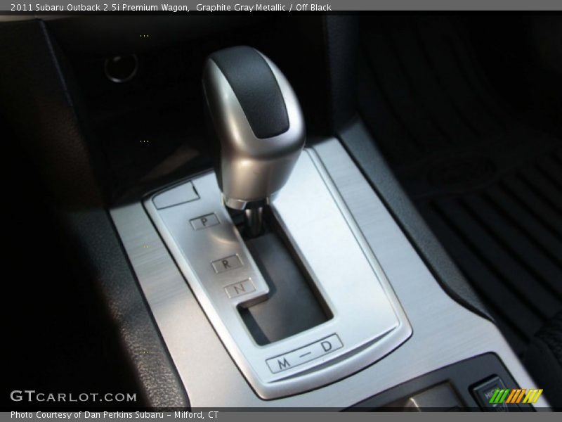 Graphite Gray Metallic / Off Black 2011 Subaru Outback 2.5i Premium Wagon