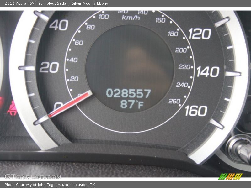 Silver Moon / Ebony 2012 Acura TSX Technology Sedan