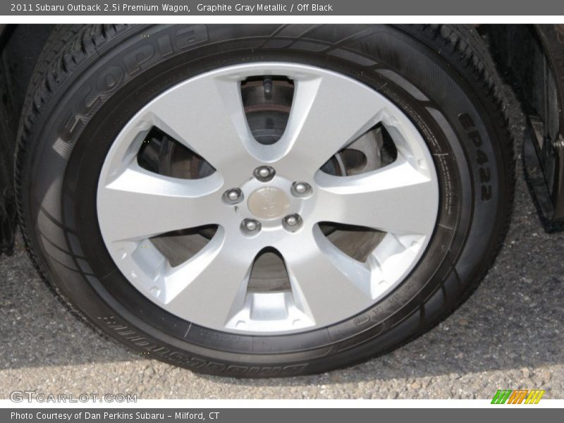 Graphite Gray Metallic / Off Black 2011 Subaru Outback 2.5i Premium Wagon