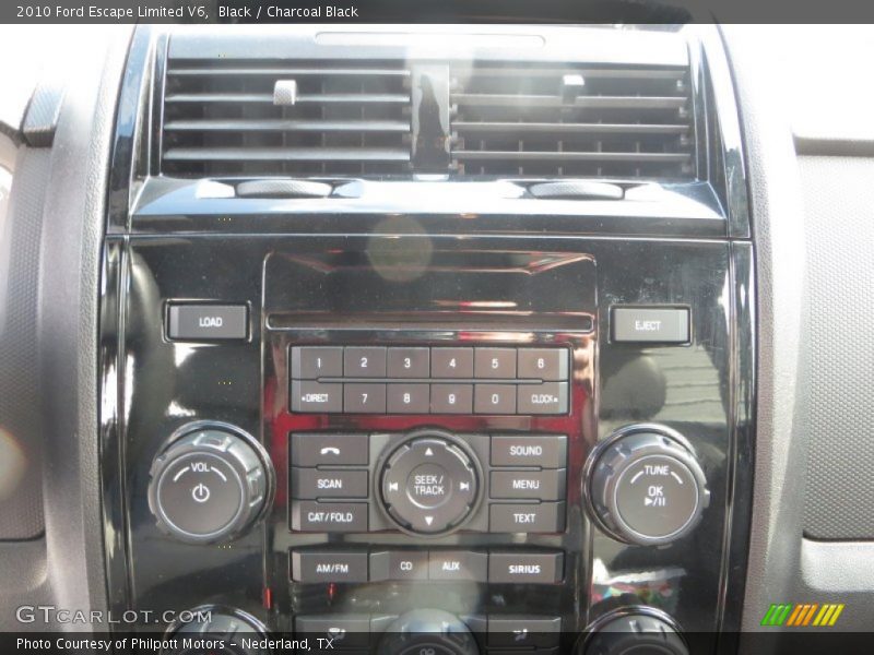 Black / Charcoal Black 2010 Ford Escape Limited V6