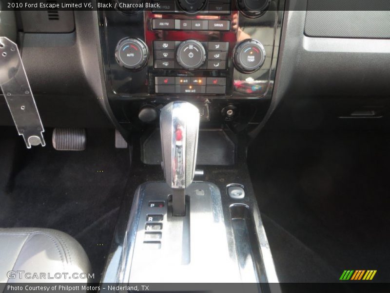 Black / Charcoal Black 2010 Ford Escape Limited V6