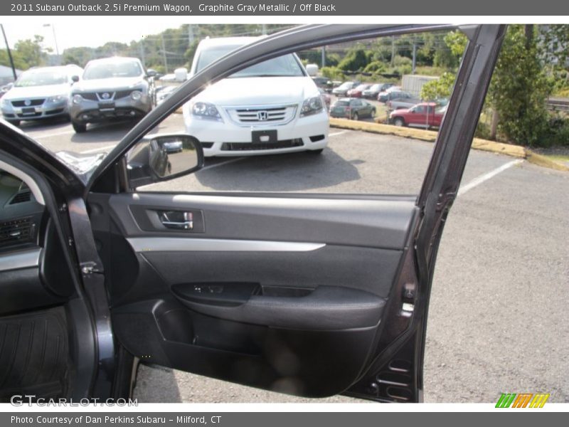 Graphite Gray Metallic / Off Black 2011 Subaru Outback 2.5i Premium Wagon