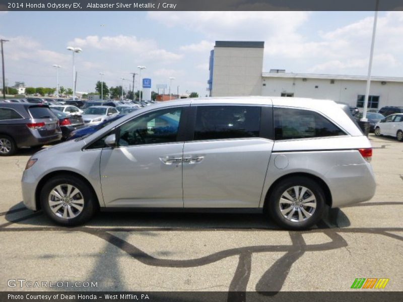 Alabaster Silver Metallic / Gray 2014 Honda Odyssey EX