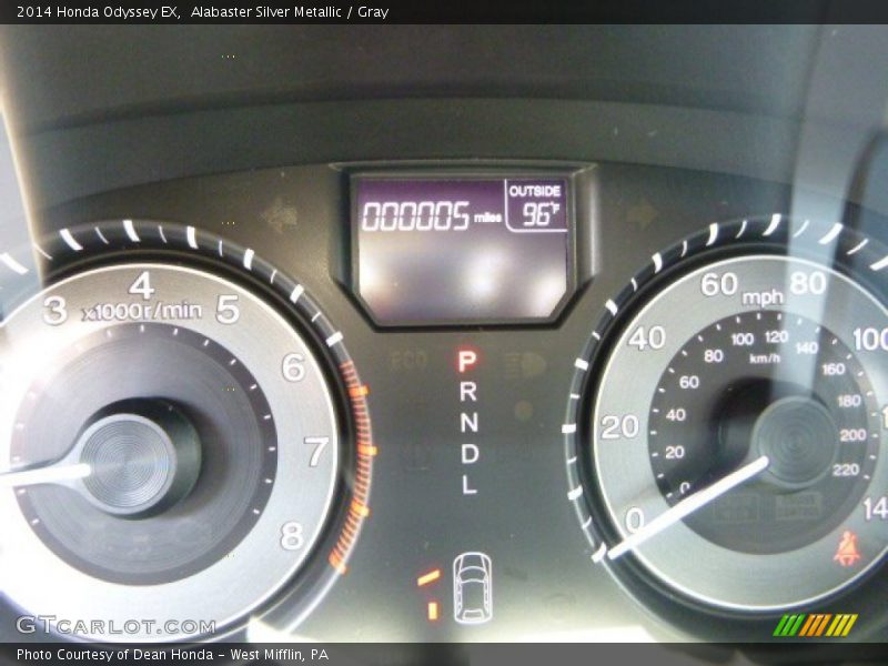 Alabaster Silver Metallic / Gray 2014 Honda Odyssey EX