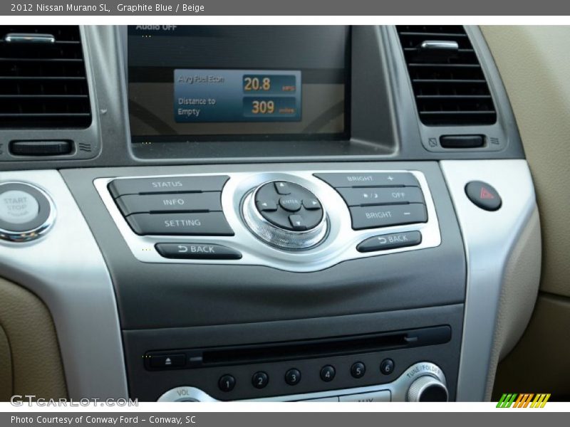 Graphite Blue / Beige 2012 Nissan Murano SL