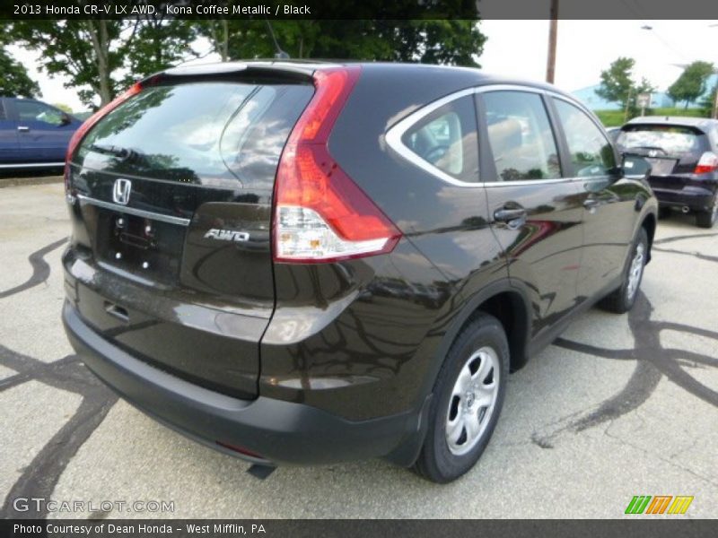Kona Coffee Metallic / Black 2013 Honda CR-V LX AWD