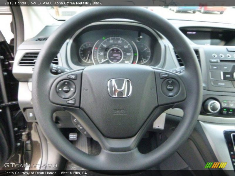 Kona Coffee Metallic / Black 2013 Honda CR-V LX AWD