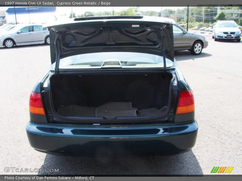 Cypress Green Metallic / Beige 1997 Honda Civic LX Sedan