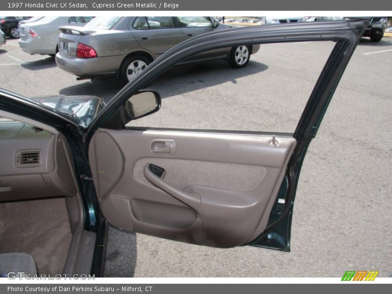 Cypress Green Metallic / Beige 1997 Honda Civic LX Sedan