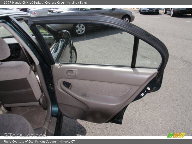 Cypress Green Metallic / Beige 1997 Honda Civic LX Sedan