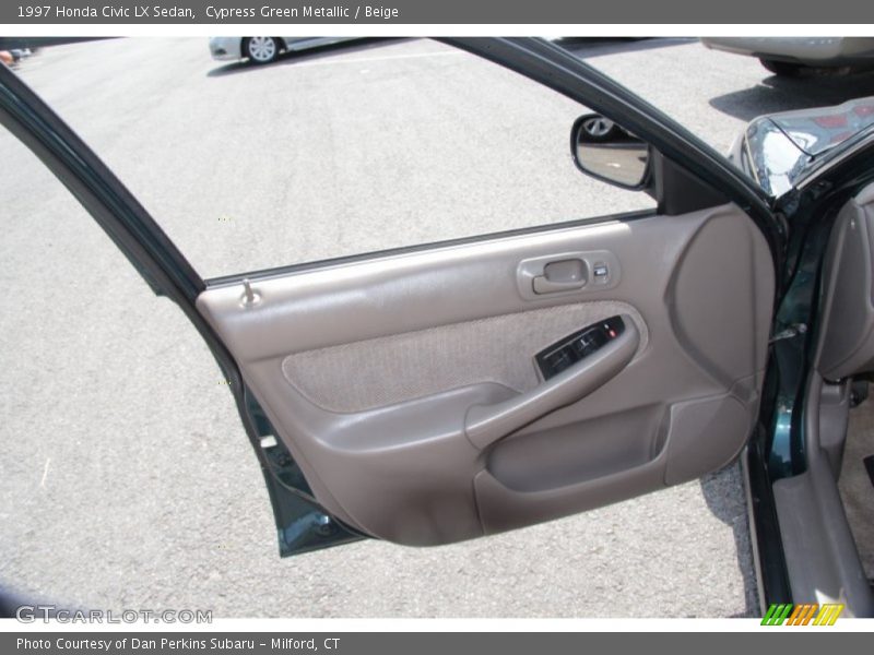 Cypress Green Metallic / Beige 1997 Honda Civic LX Sedan
