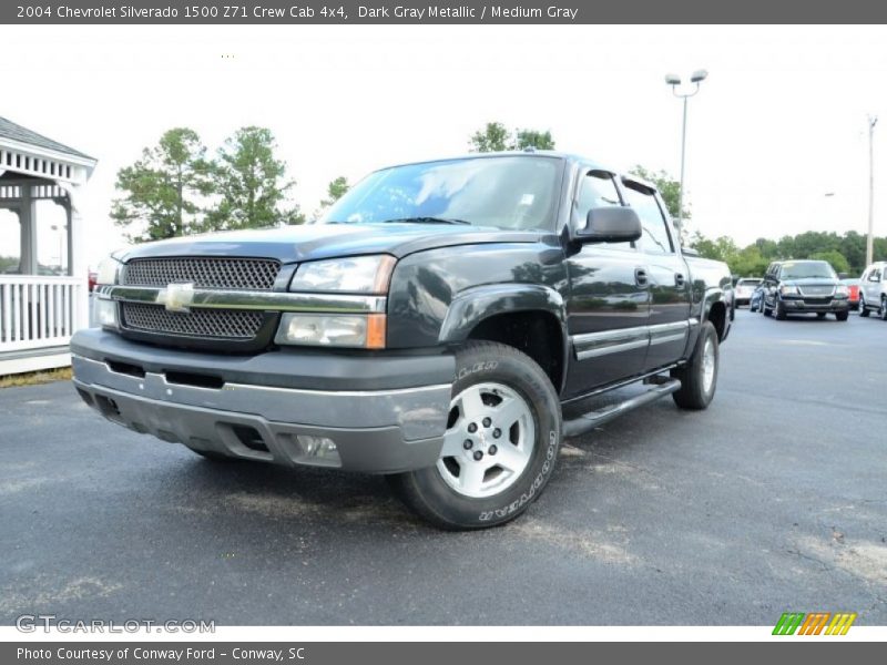 Dark Gray Metallic / Medium Gray 2004 Chevrolet Silverado 1500 Z71 Crew Cab 4x4