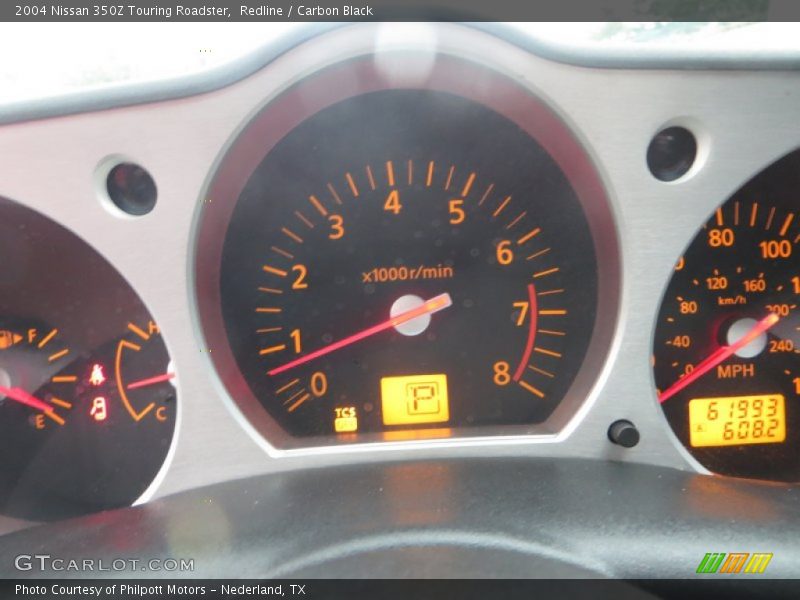 Redline / Carbon Black 2004 Nissan 350Z Touring Roadster