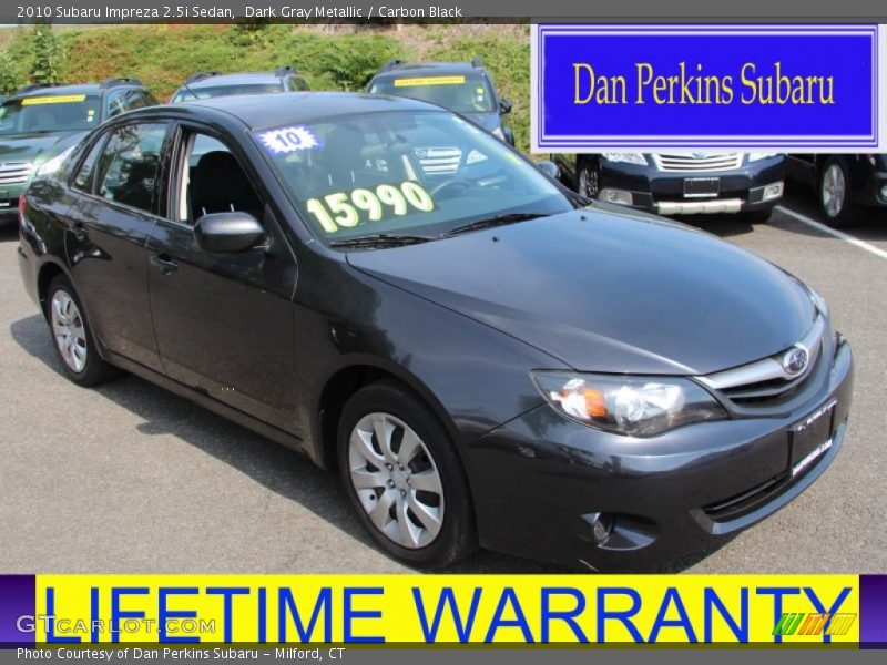 Dark Gray Metallic / Carbon Black 2010 Subaru Impreza 2.5i Sedan