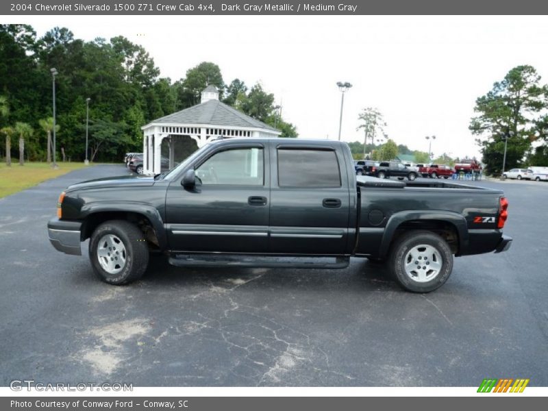 Dark Gray Metallic / Medium Gray 2004 Chevrolet Silverado 1500 Z71 Crew Cab 4x4