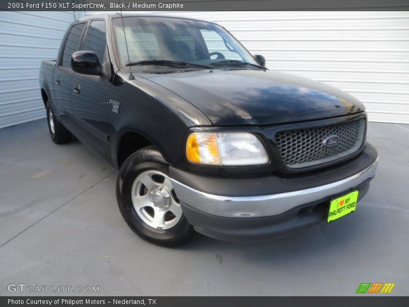 Black / Medium Graphite 2001 Ford F150 XLT SuperCrew