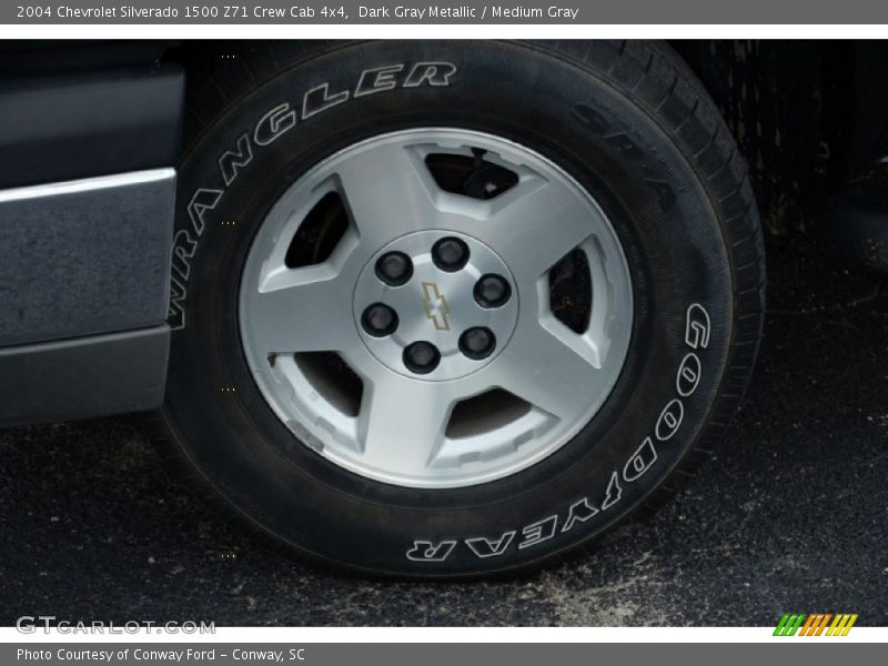 Dark Gray Metallic / Medium Gray 2004 Chevrolet Silverado 1500 Z71 Crew Cab 4x4