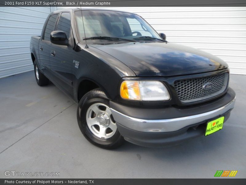 Black / Medium Graphite 2001 Ford F150 XLT SuperCrew