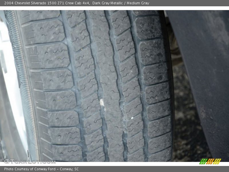 Dark Gray Metallic / Medium Gray 2004 Chevrolet Silverado 1500 Z71 Crew Cab 4x4