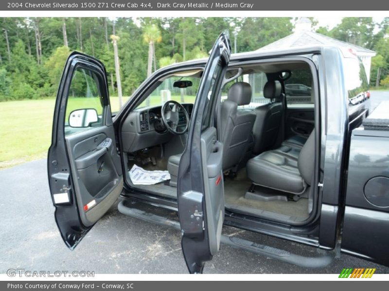 Dark Gray Metallic / Medium Gray 2004 Chevrolet Silverado 1500 Z71 Crew Cab 4x4