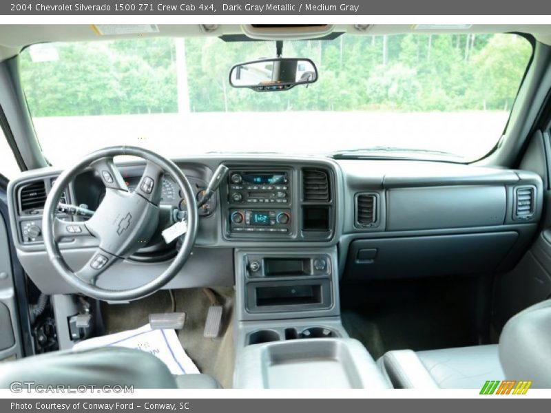 Dark Gray Metallic / Medium Gray 2004 Chevrolet Silverado 1500 Z71 Crew Cab 4x4