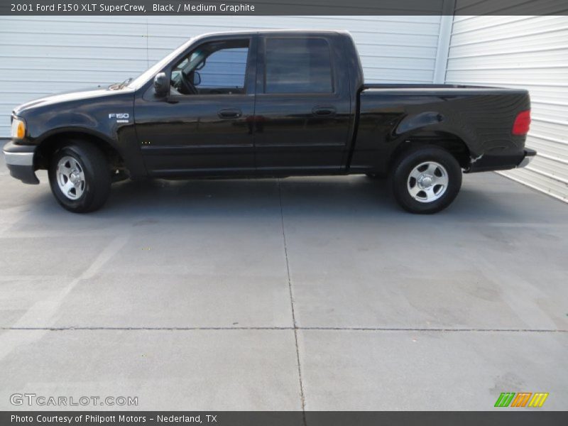 Black / Medium Graphite 2001 Ford F150 XLT SuperCrew