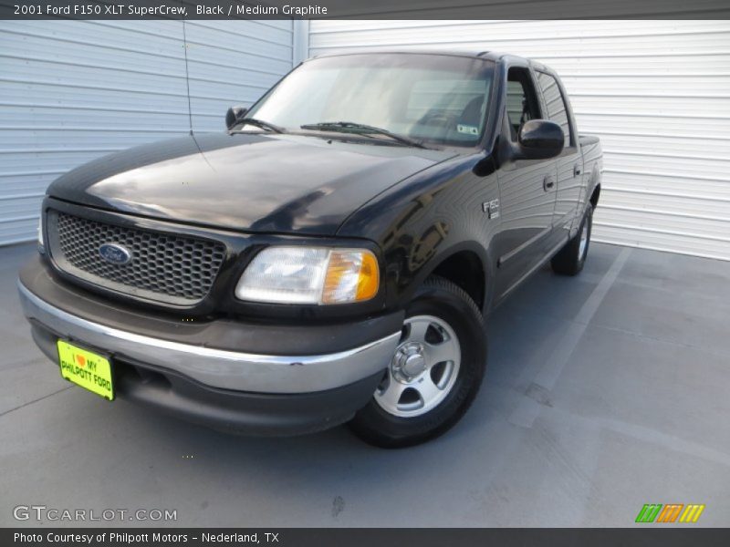 Black / Medium Graphite 2001 Ford F150 XLT SuperCrew
