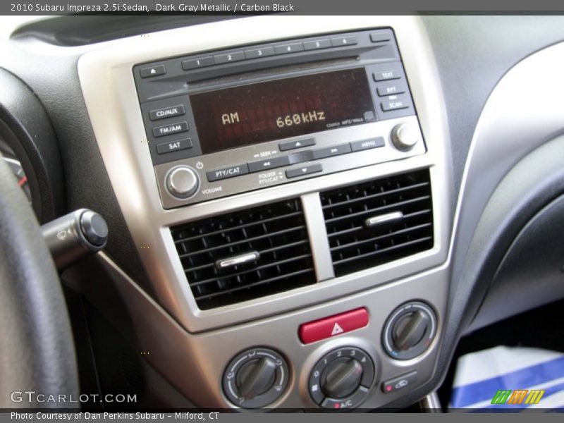 Dark Gray Metallic / Carbon Black 2010 Subaru Impreza 2.5i Sedan