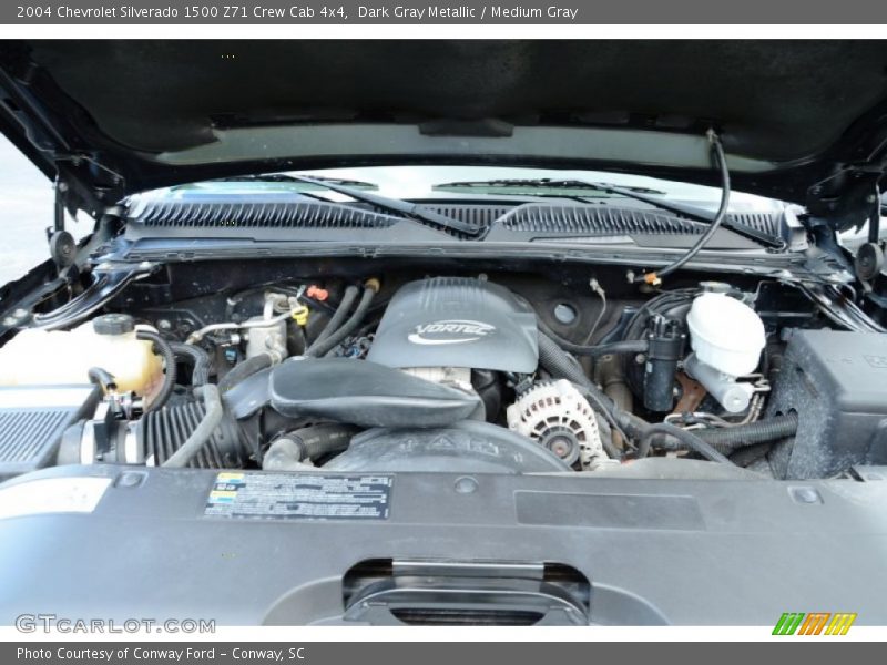 Dark Gray Metallic / Medium Gray 2004 Chevrolet Silverado 1500 Z71 Crew Cab 4x4