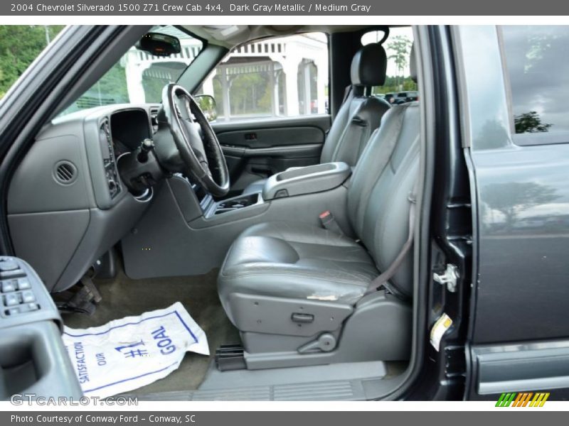 Dark Gray Metallic / Medium Gray 2004 Chevrolet Silverado 1500 Z71 Crew Cab 4x4